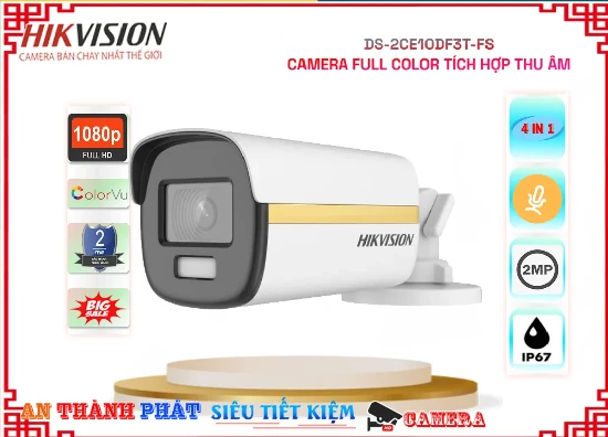 DS-2CE10DF3T-FS Camera FULL color có thu âm, bán camera DS-2CE10DF3T-FS, giá camera DS-2CE10DF3T-FS, phân phối camera DS-2CE10DF3T-FS, camera hikvision DS-2CE10DF3T-FS, DS-2CE10DF3T-FS có thu âm